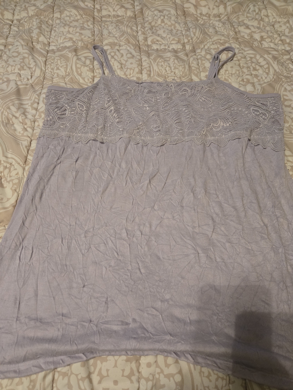 Maurices Lace-Trim Spaghetti Strap Camisole - Light Lavender
